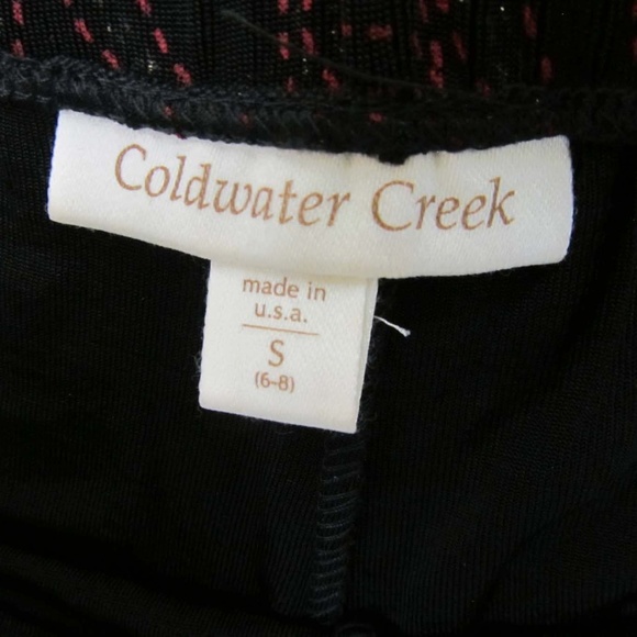 Coldwater Creek Travallure Womens Black Pants Red - Picture 5 of 5